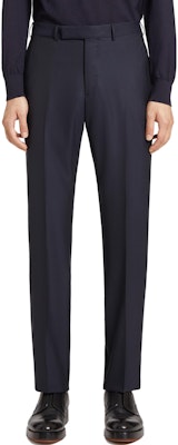 Zegna 修身羊毛直筒休閒長褲 海軍藍 C48F02-75TB12 Lookbook Zegna 修身羊毛直筒休閒長褲 海軍藍 C48F02-75TB12