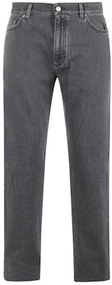 Zegna 直筒修身灰色牛仔褲附品牌標誌與前側按扣口袋。 UCIC1A6-CITY-004 Order Zegna 直筒修身灰色牛仔褲附品牌標誌與前側按扣口袋。 UCIC1A6-CITY-004