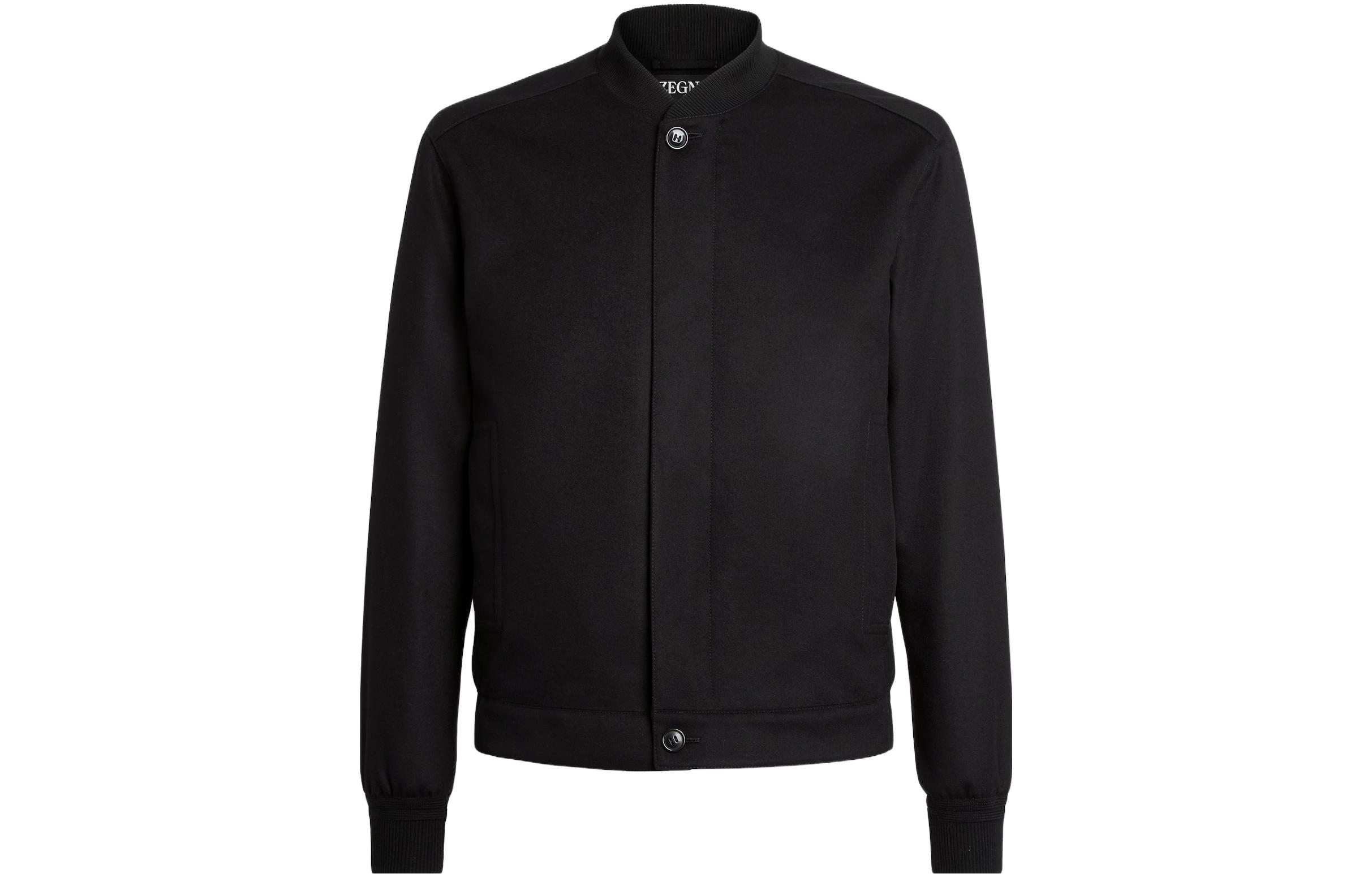 Zegna  Solid Black Stand Collar Jacket UCT46A-6C119-001 圖 2