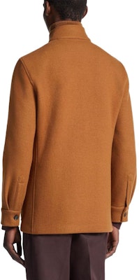 Zegna 素色長袖外套 葉棕色 650C7-5A61DH-ZQ0 Shop Zegna 素色長袖外套 葉棕色 650C7-5A61DH-ZQ0