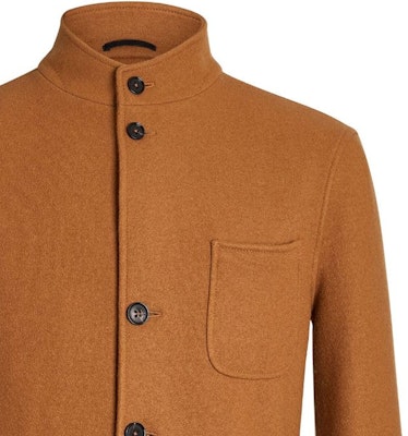 Zegna 素色長袖外套 葉棕色 650C7-5A61DH-ZQ0 Cheap Zegna 素色長袖外套 葉棕色 650C7-5A61DH-ZQ0