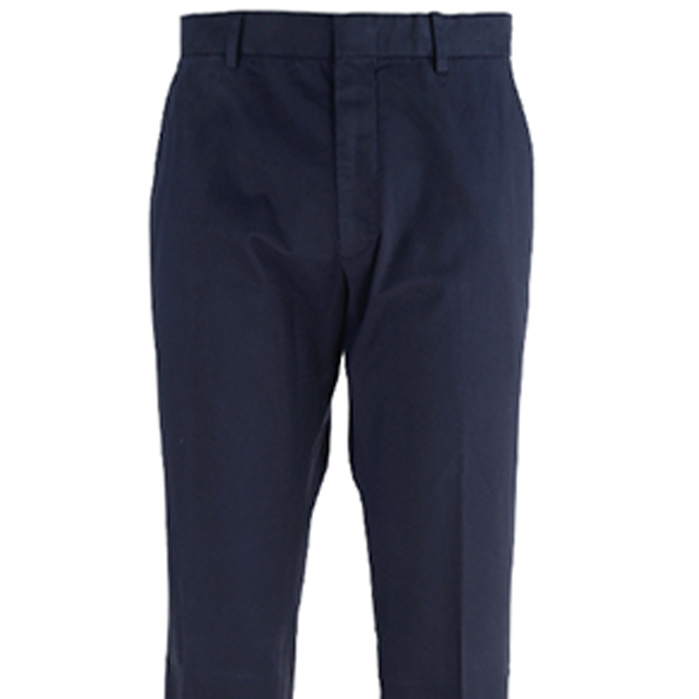 Details for Zegna 深藍色純棉中腰休閒長褲 UAI17TR00852