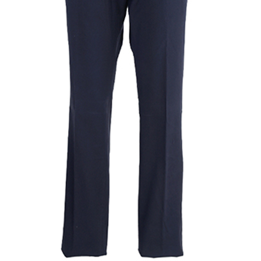 Sizing Zegna 深藍色純棉中腰休閒長褲 UAI17TR00852