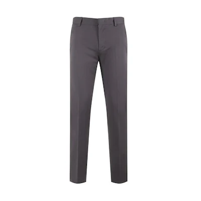 Zegna Solid Mid-Rise Straight-Leg Casual Pants Deep Gray E8I03-TR14-318