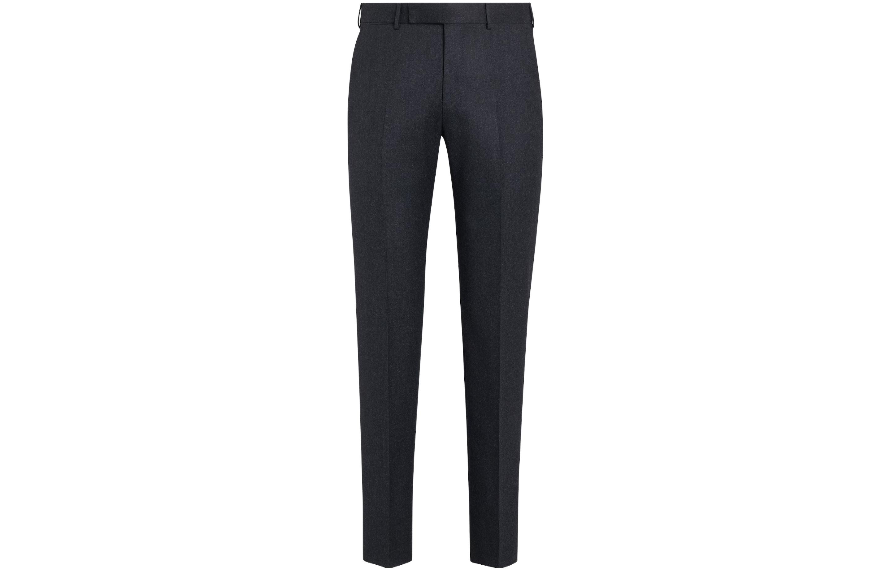 Order Zegna 深灰色中腰直筒休閒褲 S30F01-75TB12