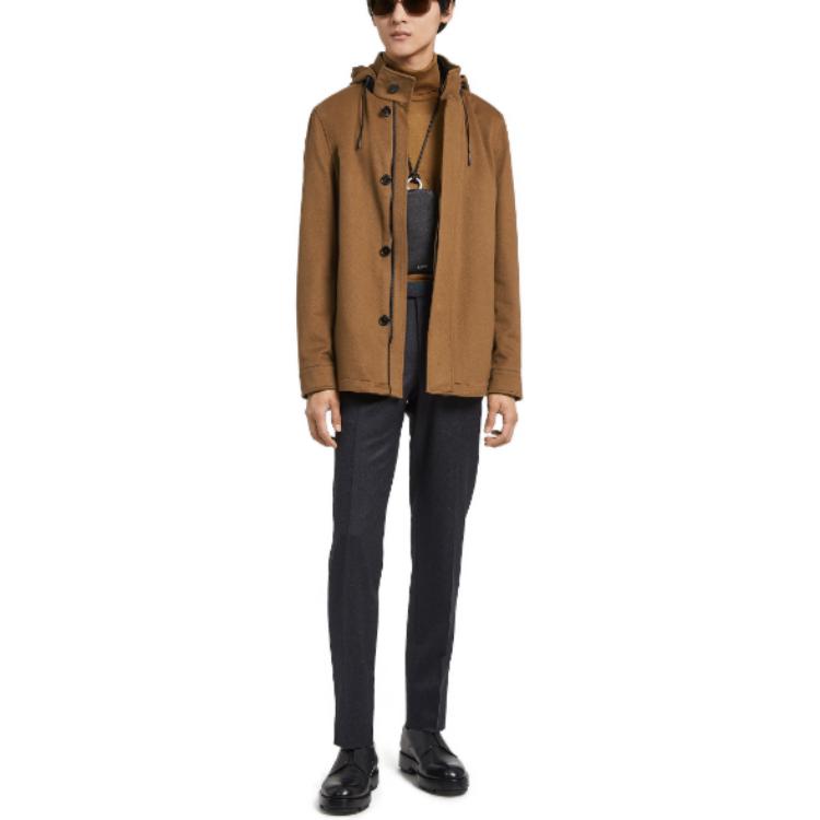 Lookbook Zegna 深灰色中腰直筒休閒褲 S30F01-75TB12