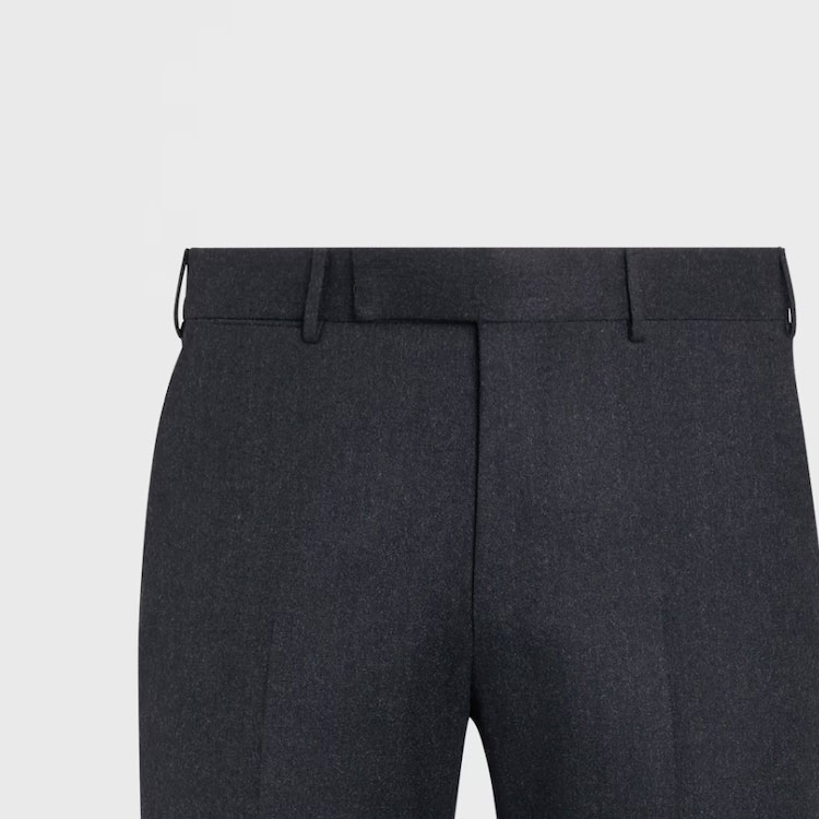 Details for Zegna 深灰色中腰直筒休閒褲 S30F01-75TB12