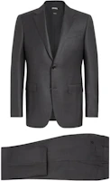 Sizing Zegna Solid Single-Breasted Blazer Suit with Flap Pockets. C22623-221225