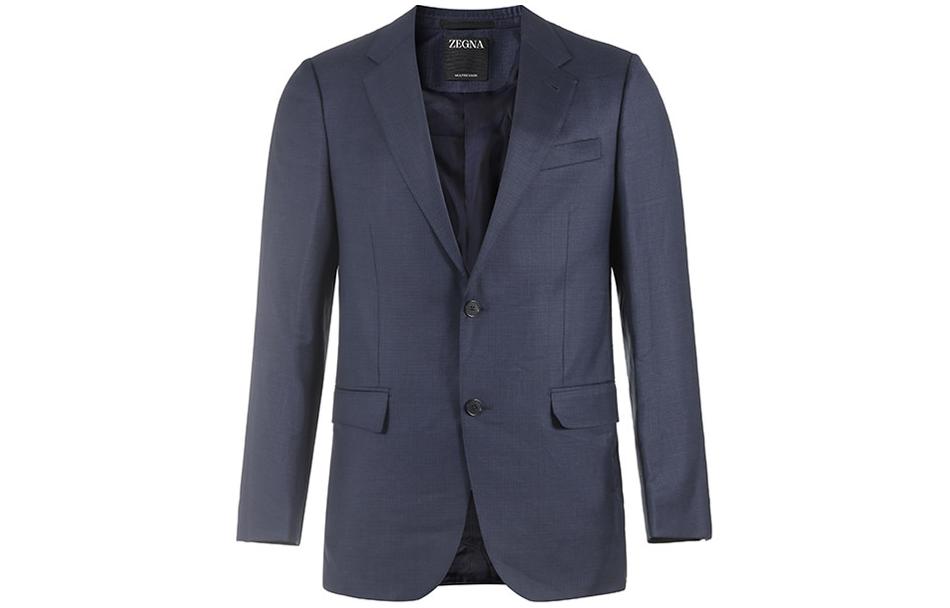 Lookbook ゼニア ソリッド シングルブレスト 長袖スーツセット - ダークブルー 62203-8A6221-225