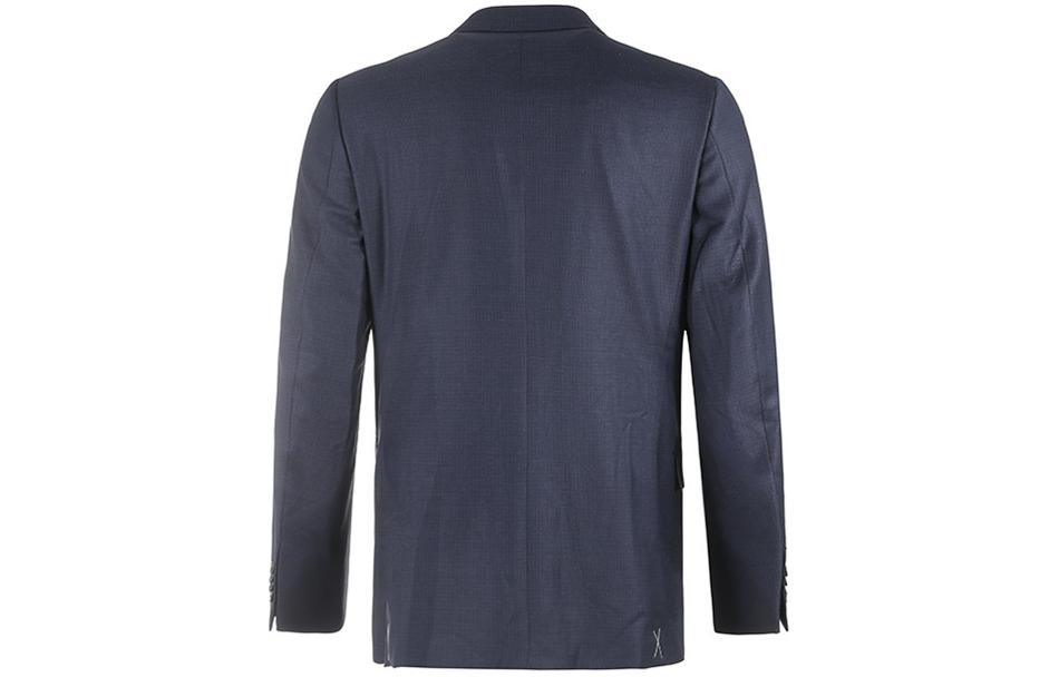 Shop ゼニア ソリッド シングルブレスト 長袖スーツセット - ダークブルー 62203-8A6221-225