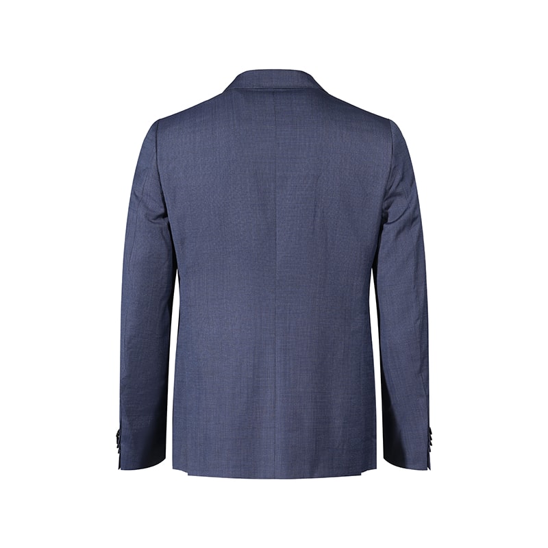Shop Zegna 深藍色單排扣西裝套裝 72270-7A7281-CGA