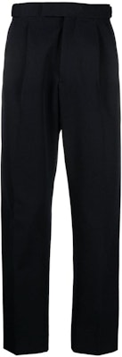 Zegna 黑色隱藏拉鍊直筒休閒長褲 UCI04A6TP40-852R Order Zegna 黑色隱藏拉鍊直筒休閒長褲 UCI04A6TP40-852R