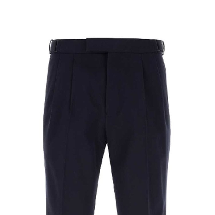 Sizing Zegna 黑色隱藏拉鍊直筒休閒長褲 UCI04A6TP40-852R