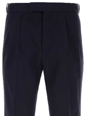 Zegna 黑色隱藏拉鍊直筒休閒長褲 UCI04A6TP40-852R Sizing Zegna 黑色隱藏拉鍊直筒休閒長褲 UCI04A6TP40-852R