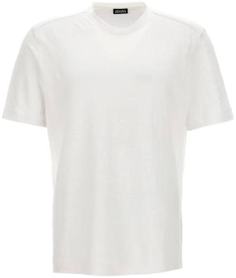 Zegna 純白短袖圓領T恤 UD376-A7D783-N01 Buy Zegna 純白短袖圓領T恤 UD376-A7D783-N01