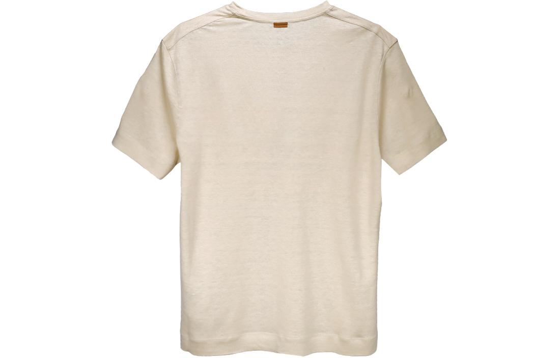 Lookbook Zegna 純色黃色短袖圓領T恤 UD376-A7D783-N03