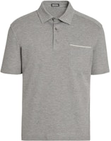Zegna Straight-Cut Solid Short Sleeve Polo Shirt. UA392-A752-K95 Zegna Straight-Cut Solid Short Sleeve Polo Shirt. UA392-A752-K95