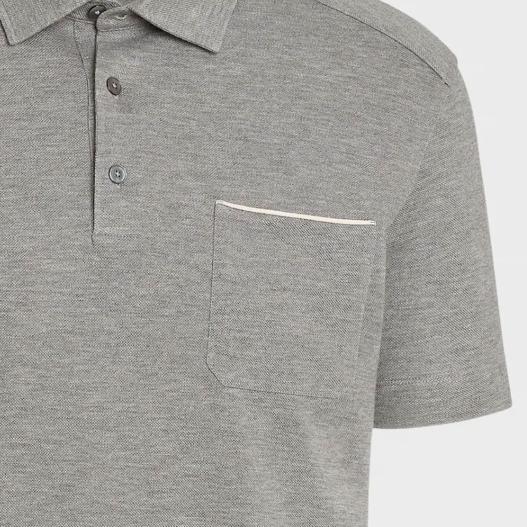 Details for Zegna Baju Polo Lengan Pendek Potongan Lurus. UA392-A752-K95