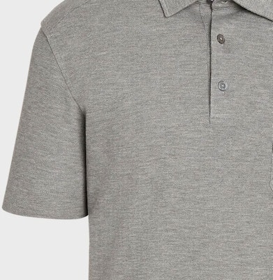 Zegna Baju Polo Lengan Pendek Potongan Lurus. UA392-A752-K95 Sizing Zegna Baju Polo Lengan Pendek Potongan Lurus. UA392-A752-K95