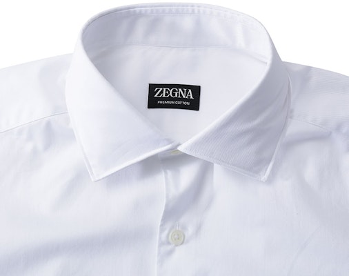 ゼニア ホワイト 長袖 無地 ボタンアップ シャツ. UCX20A6-SRF5-001 Details for ゼニア ホワイト 長袖 無地 ボタンアップ シャツ. UCX20A6-SRF5-001