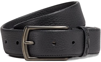 Zegna Black Leather Belt Fashion Minimalist Design Unisex 3.2cm Wide. LHCEO-B014BZ-NER Zegna Black Leather Belt Fashion Minimalist Design Unisex 3.2cm Wide. LHCEO-B014BZ-NER