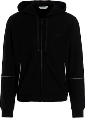 Zegna Black Solid Color Full-Zip Hoodie Long Sleeve ZZ854-VZ451-K09 Buy Zegna Black Solid Color Full-Zip Hoodie Long Sleeve ZZ854-VZ451-K09