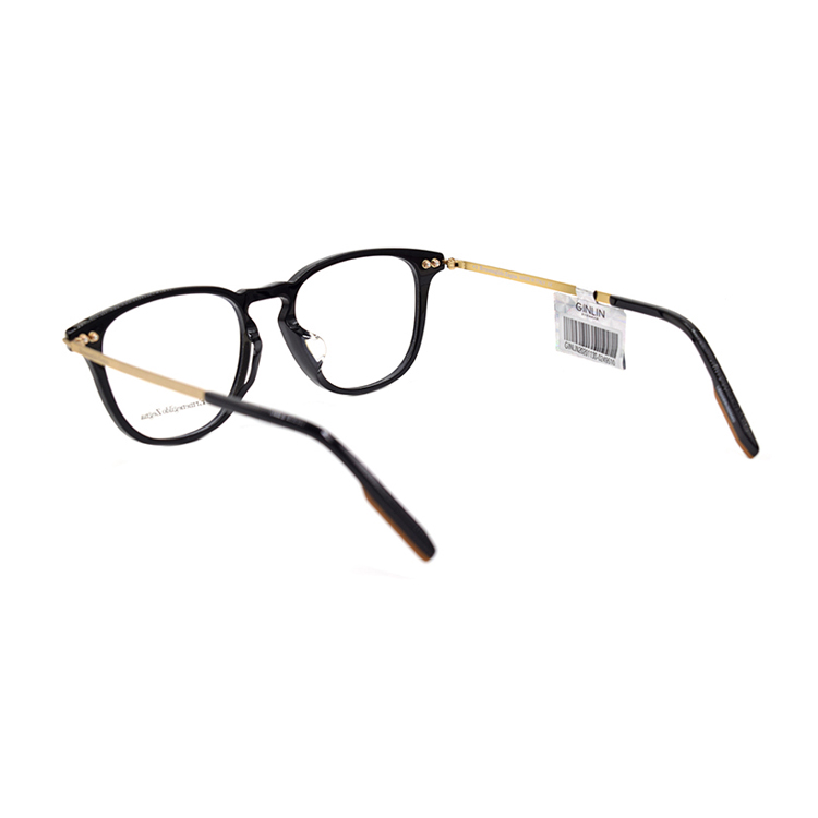 Shop Zegna 商務橢圓光學眼鏡 - 智慧時尚系列 EZ5224-D 001