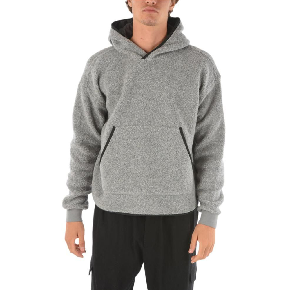 Zegna Contrast Trim Pullover Hoodie - Grey ZZ842VY430-K95