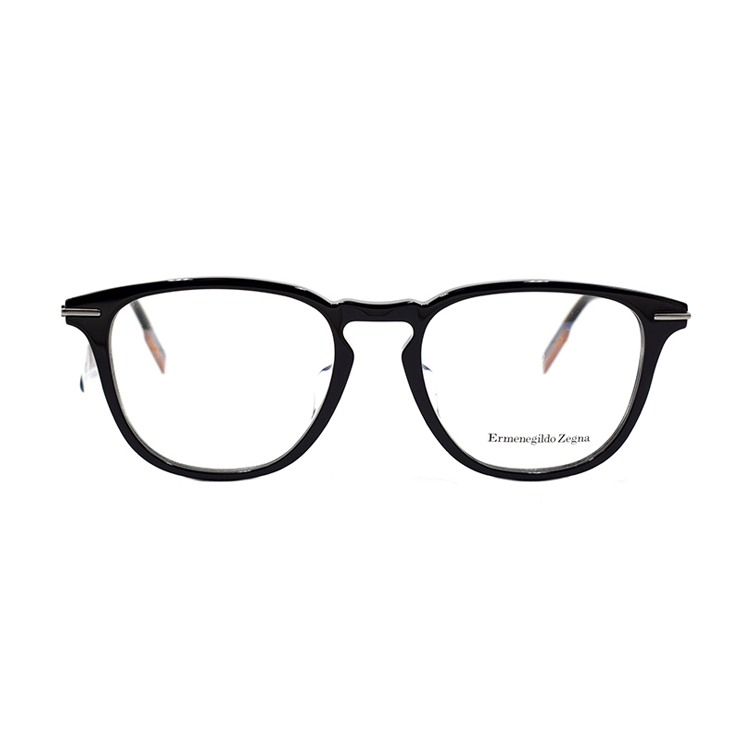 Order Zegna 男士精英商務橢圓眼鏡框 - 黑銀色 EZ5224-D 005