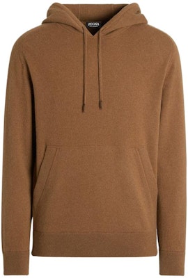 Zegna 棕色Foliage Oasi羊絨連帽長袖套頭衫。 E8K10-178-N95 Buy Zegna 棕色Foliage Oasi羊絨連帽長袖套頭衫。 E8K10-178-N95