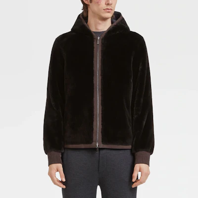 Zegna FW21 Double-Sided Hooded Jacket with High-Tech Fabric. U7T33-LUX1-534 Shop Zegna FW21 Double-Sided Hooded Jacket with High-Tech Fabric. U7T33-LUX1-534