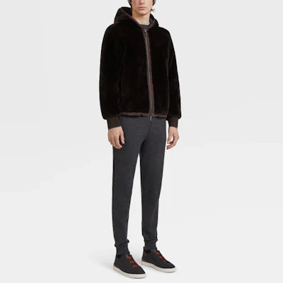 Zegna FW21 Double-Sided Hooded Jacket with High-Tech Fabric. U7T33-LUX1-534 Details for Zegna FW21 Double-Sided Hooded Jacket with High-Tech Fabric. U7T33-LUX1-534