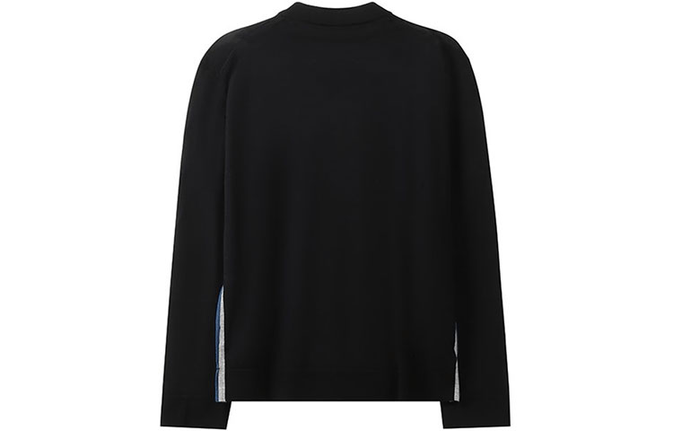 Lookbook Zegna FW21 Suéter Ligero de Lana Cuello Redondo Negro UYF99-110-120