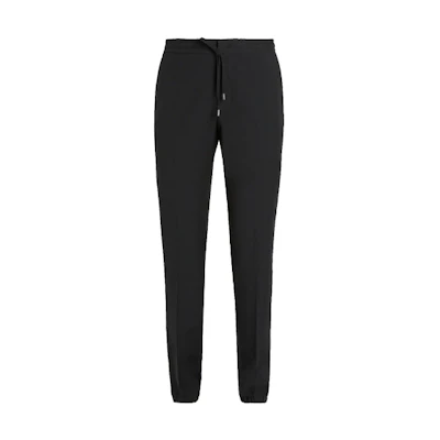 Zegna FW21 Solid Color Knit Jogger Pants with Drawstring. 2ZF269-73V4C1-K09