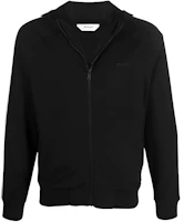 Zegna FW21 Black Logo Sweatshirt with Striped Detail VV45-1ZZ-854 Zegna FW21 Black Logo Sweatshirt with Striped Detail VV45-1ZZ-854