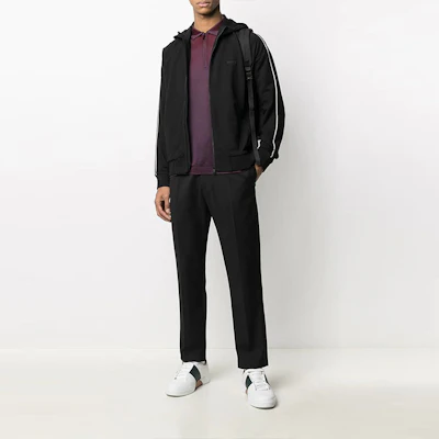 Zegna FW21 黑色條紋細節款標誌印花運動衫 VV45-1ZZ-854 Lookbook Zegna FW21 黑色條紋細節款標誌印花運動衫 VV45-1ZZ-854