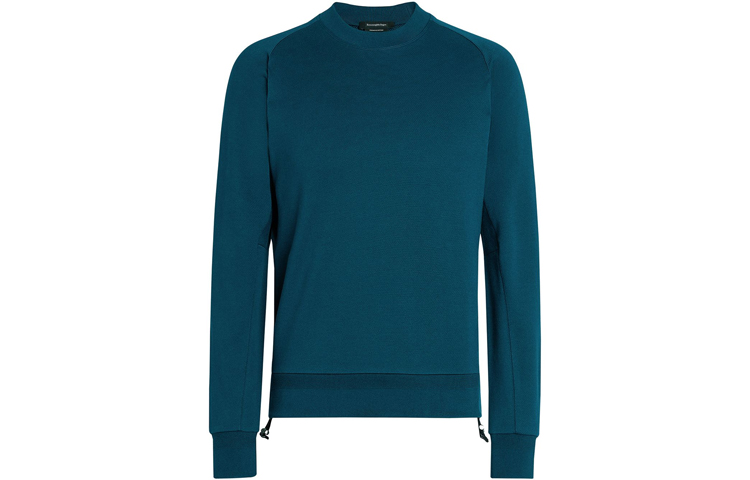 Zegna FW21 Crewneck Drawstring Sweatshirt Green UW59-0802-T07