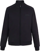 Zegna FW21 Navy Cotton Zip-Up High-Neck Sweatshirt Jacket VT458-ZZ870-B09 Zegna FW21 Navy Cotton Zip-Up High-Neck Sweatshirt Jacket VT458-ZZ870-B09