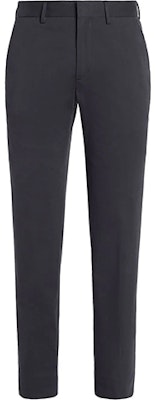 Zegna FW21 修身摺疊拉鍊西裝長褲 男 灰藍色 U8I03-TR14-384 Order Zegna FW21 修身摺疊拉鍊西裝長褲 男 灰藍色 U8I03-TR14-384