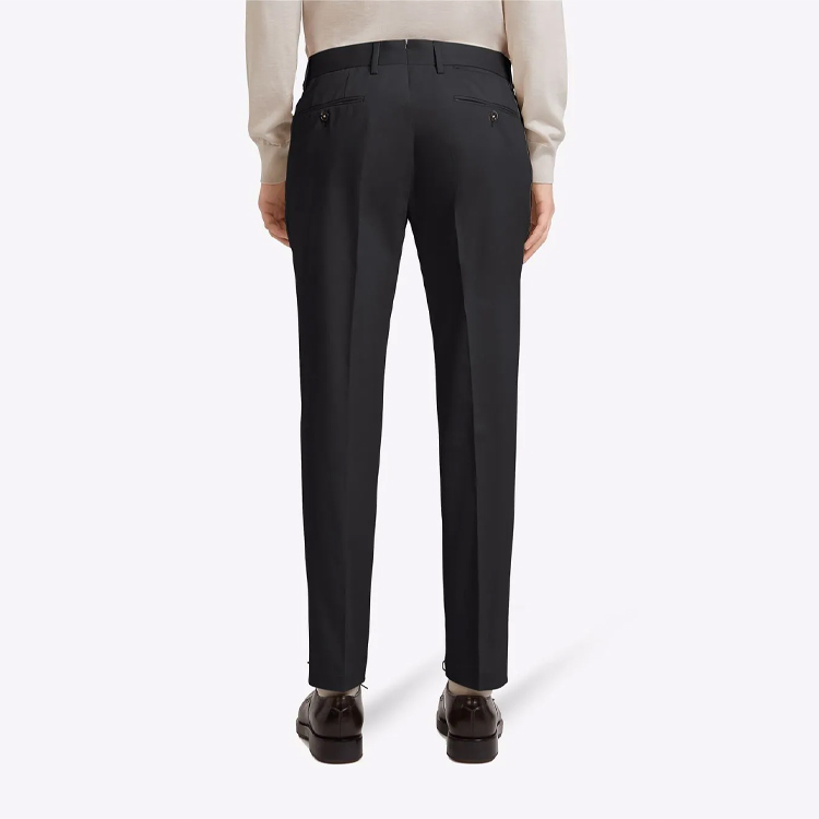 Shop Zegna FW21修身款純色西裝褲 U8I03-TR14-099