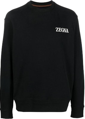 Zegna FW22 黑色圓領衛衣帶印花Logo。 UA522ACT872K09 Buy Zegna FW22 黑色圓領衛衣帶印花Logo。 UA522ACT872K09