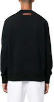 Purchase Zegna FW22 黑色圓領衛衣帶印花Logo。 UA522ACT872K09
