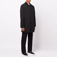 Purchase Zegna FW22 黑色中長款純色外套大衣. UATB1A414-K09