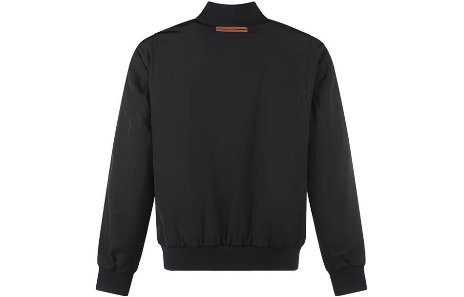 Zegna FW22  Black Solid Color Zip-Up Stand Collar Jacket. UATB1-A410-K09 圖 3