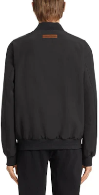 Zegna FW22 Black Solid Color Zip-Up Stand Collar Jacket. UATB1-A410-K09 Purchase Zegna FW22 Black Solid Color Zip-Up Stand Collar Jacket. UATB1-A410-K09