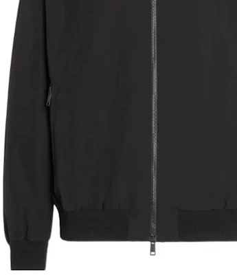 Zegna FW22 Black Solid Color Zip-Up Stand Collar Jacket. UATB1-A410-K09 Cheap Zegna FW22 Black Solid Color Zip-Up Stand Collar Jacket. UATB1-A410-K09