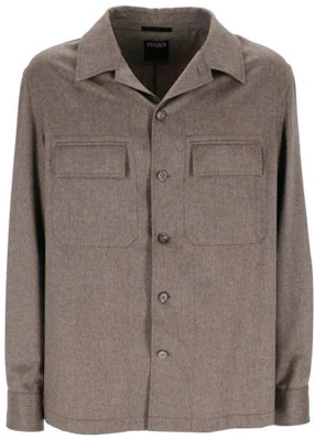 Zegna FW22 Brown Long Sleeve Solid Button-Up Shirt UAV46SOT6-012 Order Zegna FW22 Brown Long Sleeve Solid Button-Up Shirt UAV46SOT6-012