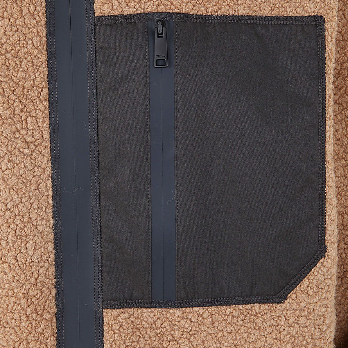 Zegna FW22  Brown Zip Pocket High Neck Jacket UA524ACT-847 圖 7