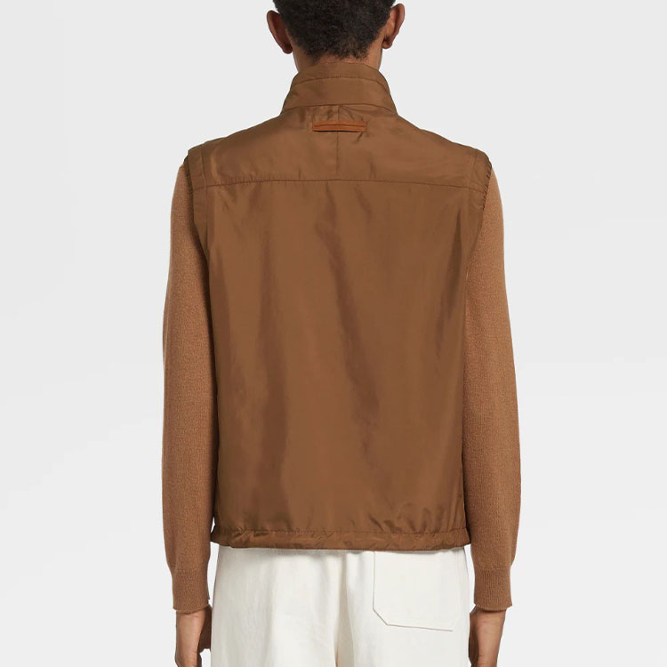 Purchase Zegna FW22 雙面休閒背心 紅棕色 E7T33-7110B-155