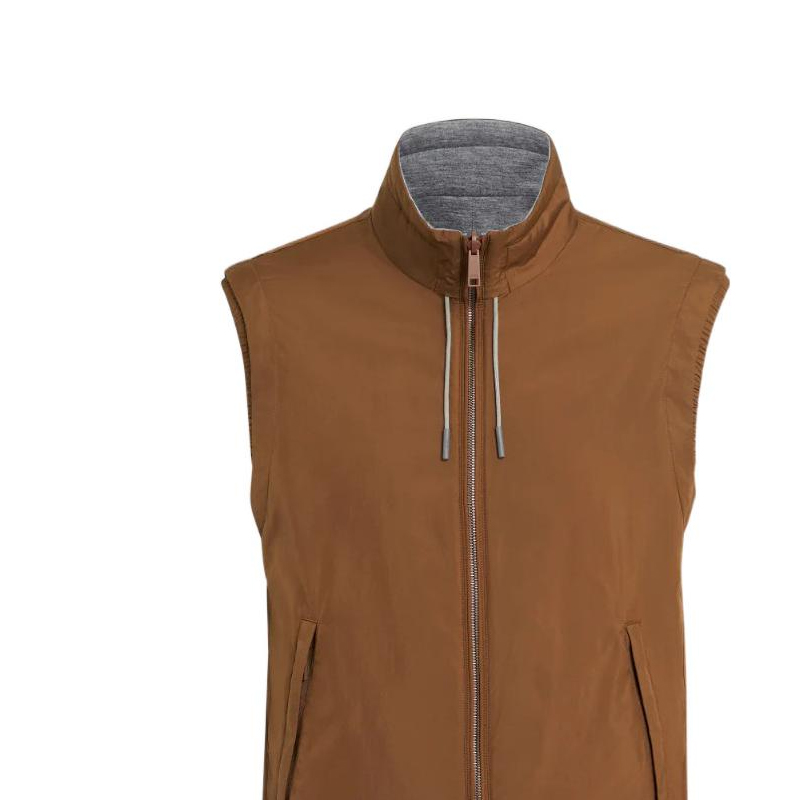 Sizing Zegna FW22 雙面休閒背心 紅棕色 E7T33-7110B-155